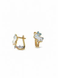 Kinder Ohrschmuck Halbcreole Hase 585 Gold