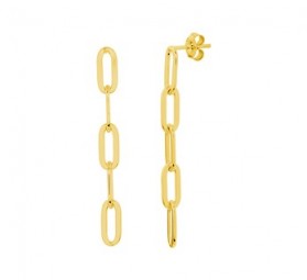 Lange Ohrringe 925 Sterlingsilber vergoldet