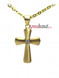 Gold Kreuz Anhänger Gold 585