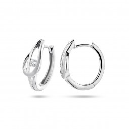 Damen Klappcreolen 925 Silber