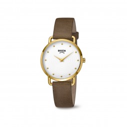 Boccia Damen Armbanduhr Style Titan/Leder 3314-02
