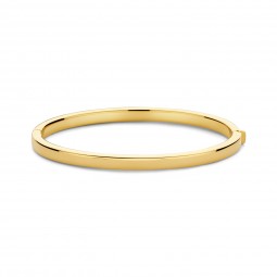 Damen Armreif 4mm breit 45x55mm kantig Silber 925/000 vergoldet