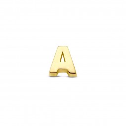 Buchstaben (A) Collier Anhänger mit Kette 585 Gold