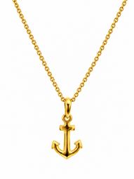 kleiner anker anhänger mit kette 585 gold