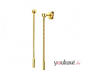 Ohrhänger für Damen » Hängende Ohrringe in lang 925 Silber Gold plattiert