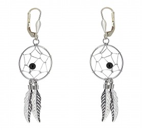 Ohrhänger Traumfänger silber rhodiniert