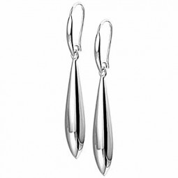 Ohrringe 925 Silber Tropfen poliert