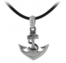 Anker Anhänger Massiv 925 Silber