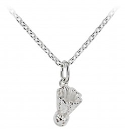 Badmintonball Anhänger 925 Sterling Kettenanhänger