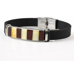 Bernstein Edelstahl Armband