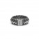 Ring Ben Small Black Rhodium Silber