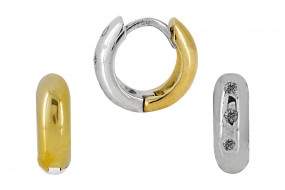 Creolen Gold 585/14 Karat Ohrringe