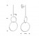 Ohrringe 925 Sterling Silber lang Hängend, Offener Kreis