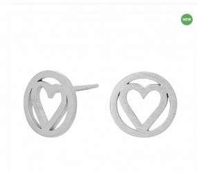 Herz Ohrstecker Damen Mädchen 925 Silber Ohrringe Stecker Herzen