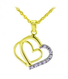 Damen Anhänger Herz 585/14 K Gold