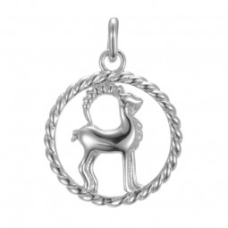 Steinbock Sternzeichen Anhänger 925 Silber