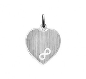 Gravurplatte-Silber-Anhänger Herz