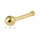 Gold 585 Nasenpiercing Nasenstecker Piercing Stecker mit Kugel