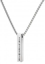 Personalisierte Namenskette (Stab Kette ) zum Gravieren Edelstahl