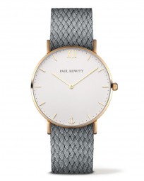 Sailor Line White Sand IP Gold Perlon Grau PH-SA-G-SM-W-18S