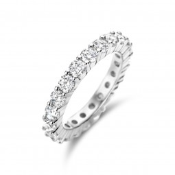 Damenring - Trauring - Memoire Ring 925 Silber rhodiniert