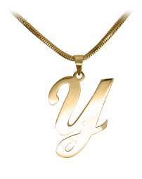 Buchstaben Anhänger (Y) 585 Gold
