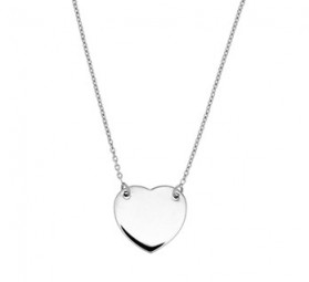 Collier Herz Echt Silber 925/000