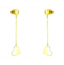 Ohrstecker Gold 585 Herz Ohrringe Goldherzen 14 Karat 585er Gelbgold