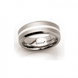 Boccia Titanring Titan / Silber 0108-02