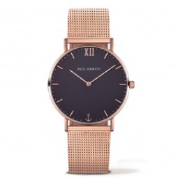 Paul Hewitt Uhr Sailor Line Blue Lagoon IP Roségold Metallband IP Roségold PH-SA-R-ST-B-4M