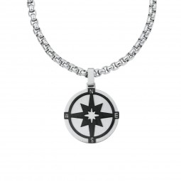 Halskette Kompass Edelstahl