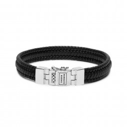 Armband Edwin S Leder Schwarz