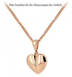 Herz-Anhänger aus 585 Gold Rotgold