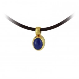 Anhänger 585 Gold Gelbgold 1 Lapislazuli blau"