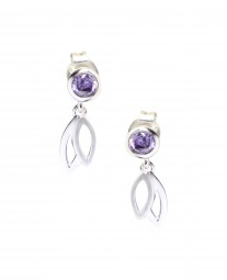 youluxe Damen Ohrstecker - Ohrschmuck 585/14 K Weißgold,