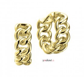 Creolen aus Sterling Silber 925 in Gelbgold plattiert 1 micron