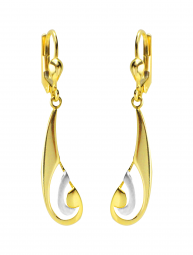 Ohrschmuck BRISUR Damen Ohrhänger 585 Gold bicolor