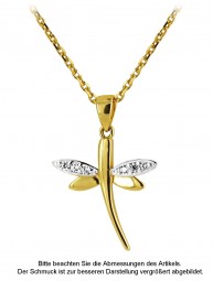 Goldanhänger Libelle 585 Gold Anhänger