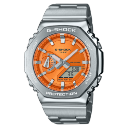 Casio G-Shock Orange Ziffereblatt Mettaluhr GM-2110D-4A