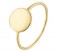 Damenring Kreisring, Platte Gelbgold in 585 Gold