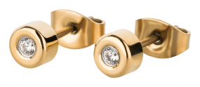 Titan-Ohrstecker PVD Gold